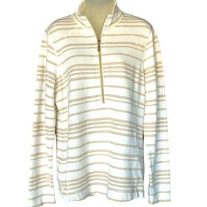 Tommy Bahama Striped Quarter-Zip Pullover